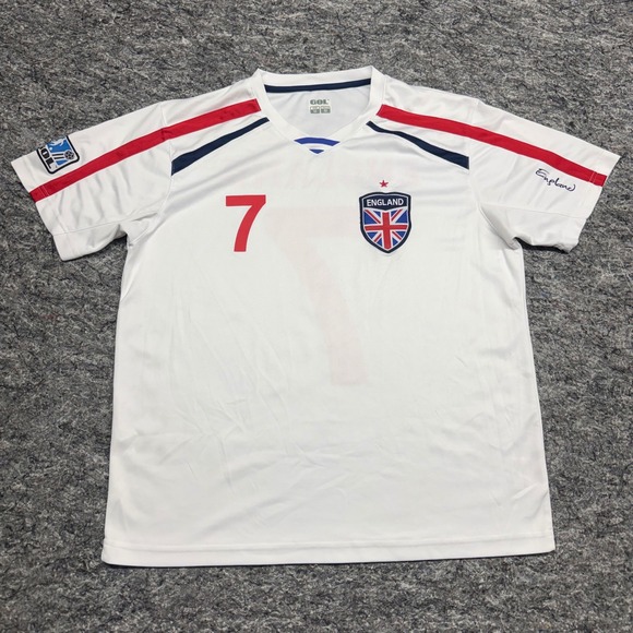 GOL Other - GOL England Soccer Jersey Mens Medium White Red Blue Number 7 Football Shirt